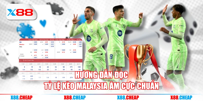 Hướng dẫn đọc tỷ lệ kèo Malaysia âm cực chuẩn