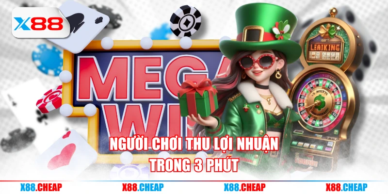 Người chơi thu lợi nhuận trong 3 phút